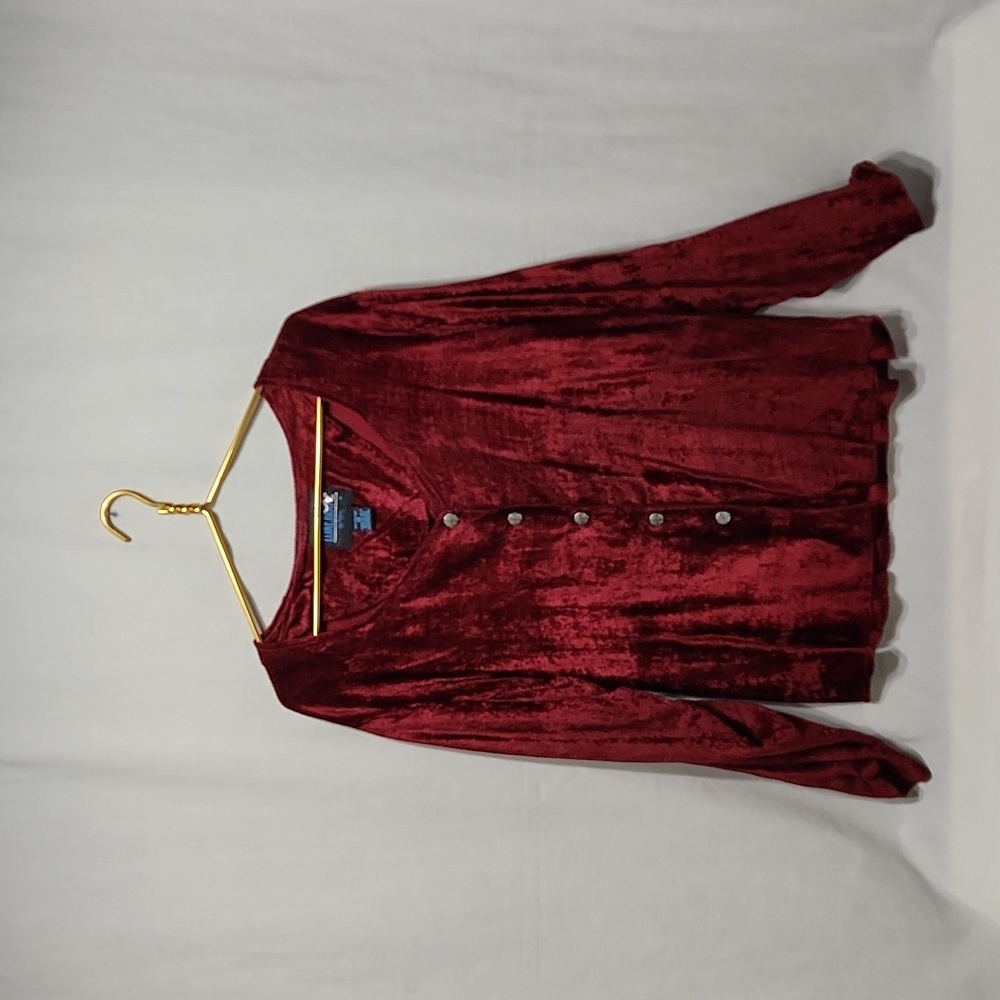 Ruby Velour Blouse